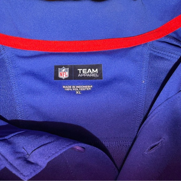 NFL Royal Blue Polo with Red Trim - Picture 4 of 4